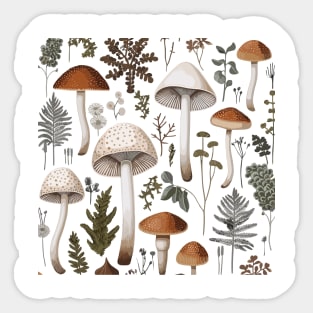 Minimalist Magic Mushroom Sticker